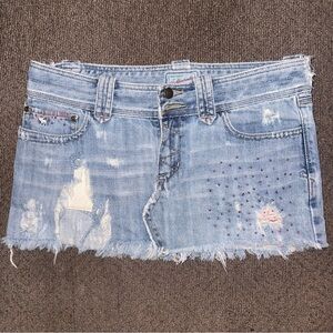Abercrombie Y2K Denim Mini Skirt